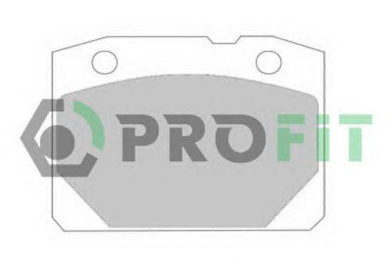 Комплект тормозных колодок, дисковый тормоз PROFIT 50000096