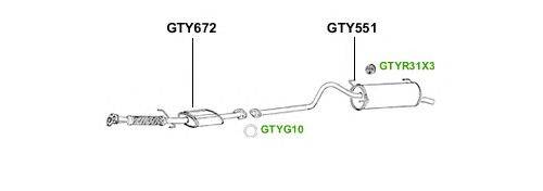 Система выпуска ОГ GT Exhaust 3993