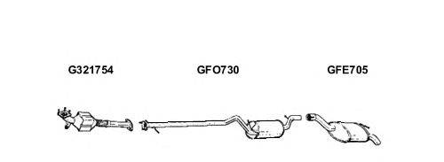 Система выпуска ОГ GT Exhaust 9054