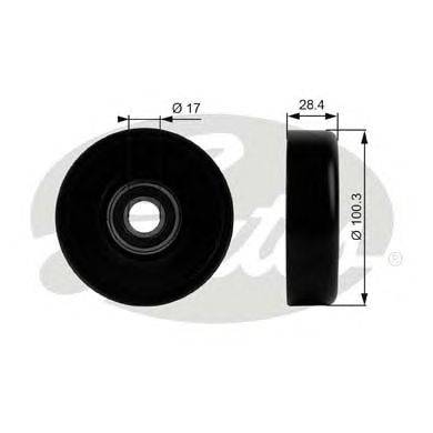 Паразитный / ведущий ролик, поликлиновой ремень GATES T38026