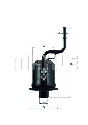 Топливный фильтр KNECHT KL 247