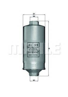 Топливный фильтр KNECHT KL 59