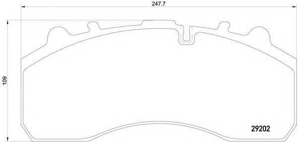 Комплект тормозных колодок, дисковый тормоз TEXTAR 2920216