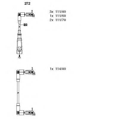Комплект проводов зажигания BREMI 272