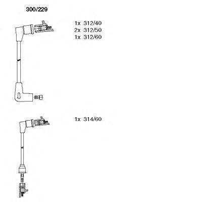 Комплект проводов зажигания BREMI 300229