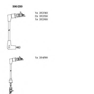 Комплект проводов зажигания BREMI 300230