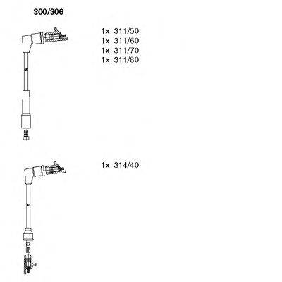 Комплект проводов зажигания BREMI 300306