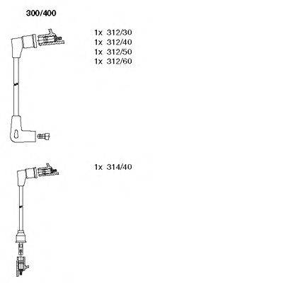 Комплект проводов зажигания BREMI 300400
