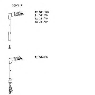 Комплект проводов зажигания BREMI 300/417
