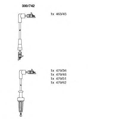 Комплект проводов зажигания BREMI 300/742