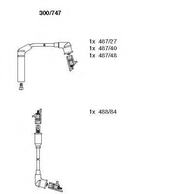 Комплект проводов зажигания BREMI 300/747