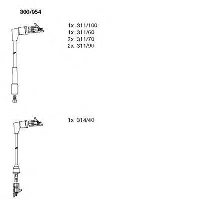 Комплект проводов зажигания BREMI 300954