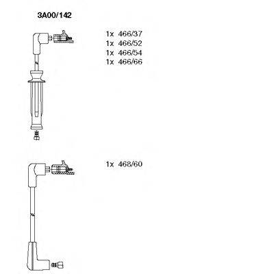 Комплект проводов зажигания BREMI 3A00/142