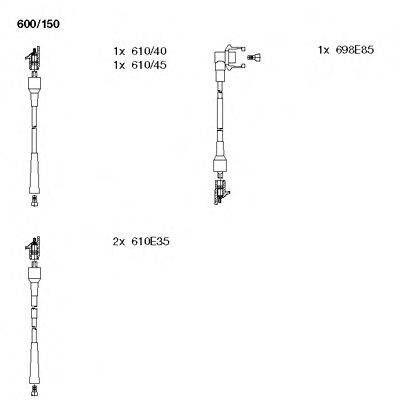 Комплект проводов зажигания BREMI 600/150