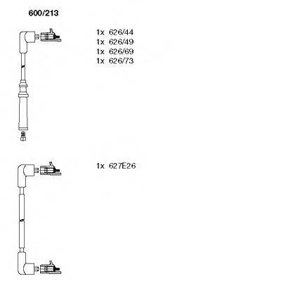 Комплект проводов зажигания BREMI 600/213