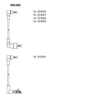 Комплект проводов зажигания BREMI 600/285