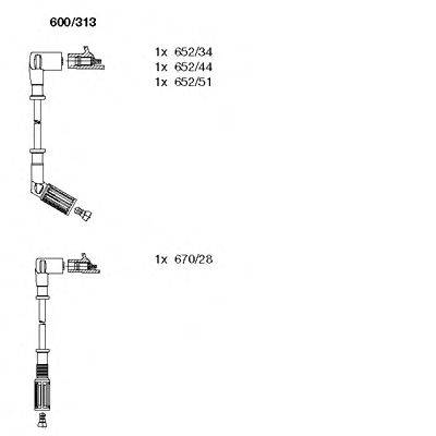 Комплект проводов зажигания BREMI 600/313