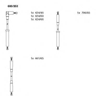 Комплект проводов зажигания BREMI 600/353