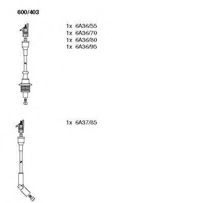Комплект проводов зажигания BREMI 600/403
