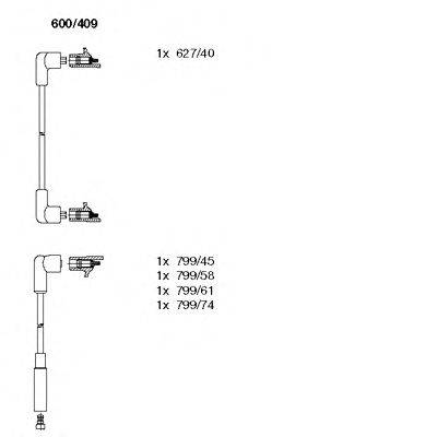 Комплект проводов зажигания BREMI 600/409