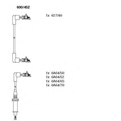 Комплект проводов зажигания FACET 49036