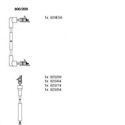Комплект проводов зажигания BREMI 800209