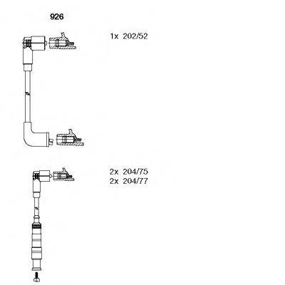 Комплект проводов зажигания BREMI 926