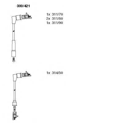 Комплект проводов зажигания BREMI 300421