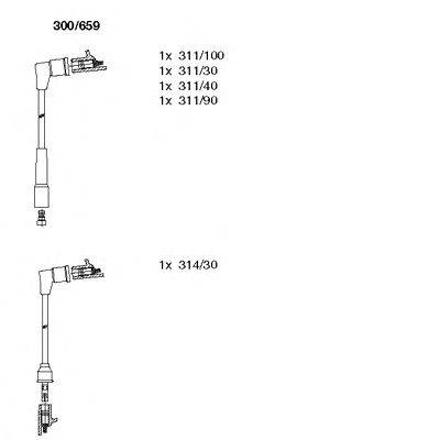 Комплект проводов зажигания BREMI 300659