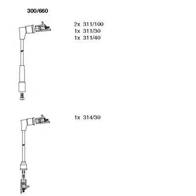 Комплект проводов зажигания BREMI 300660