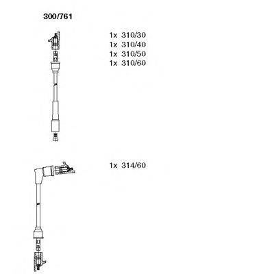 Комплект проводов зажигания BREMI 300761