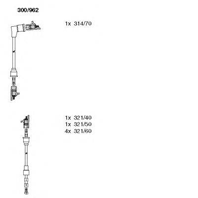 Комплект проводов зажигания BREMI 300962