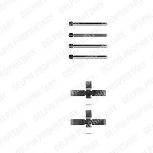 Комплектующие, колодки дискового тормоза DELPHI LX0288