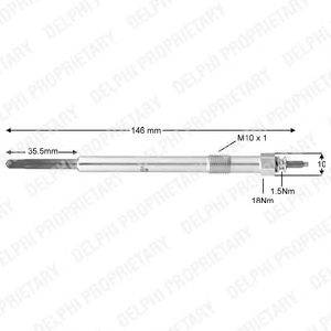 Свеча накаливания DELPHI HDS383