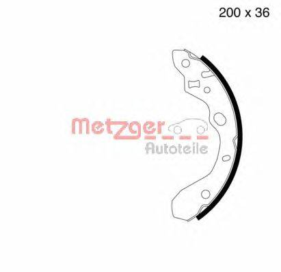 Комплект тормозных колодок METZGER MG800