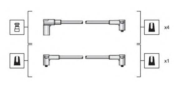 Комплект проводов зажигания MAGNETI MARELLI 941318111029