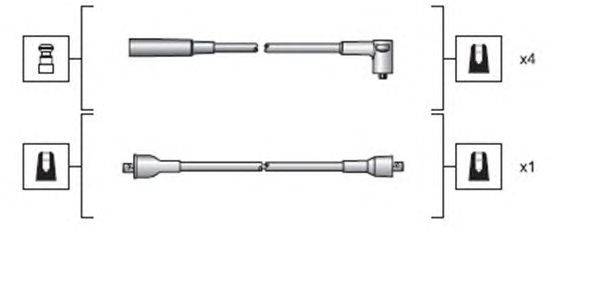 Комплект проводов зажигания MAGNETI MARELLI 941318111030