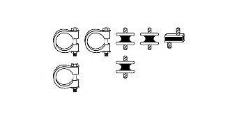 Монтажный комплект, система выпуска HJS 82 23 4021