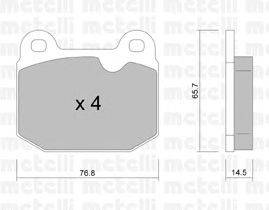 Комплект тормозных колодок, дисковый тормоз DEX 20153