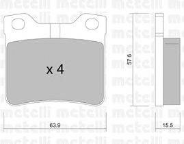 Комплект тормозных колодок, дисковый тормоз DEX 21991