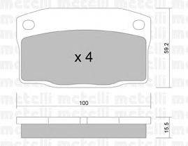 Комплект тормозных колодок, дисковый тормоз DEX 27420