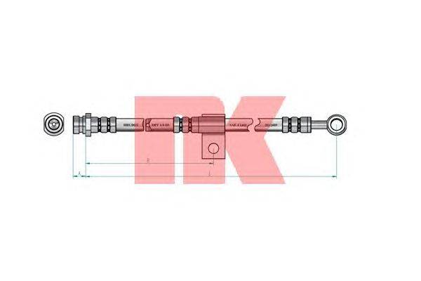 Тормозной шланг NK 853405