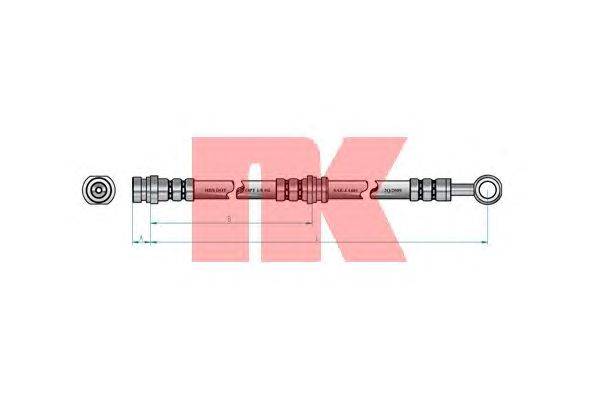 Тормозной шланг NK 853436