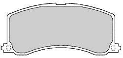 Комплект тормозных колодок, дисковый тормоз MAPCO 6567