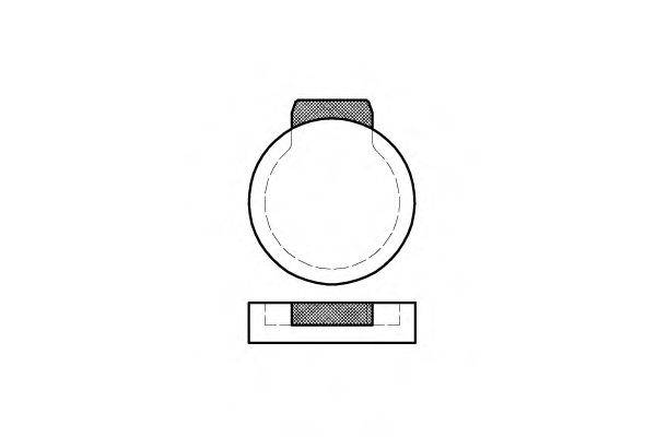 Комплект тормозных колодок, дисковый тормоз ROADHOUSE 2087.00