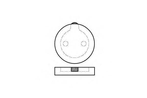 Комплект тормозных колодок, дисковый тормоз REMSA 008900