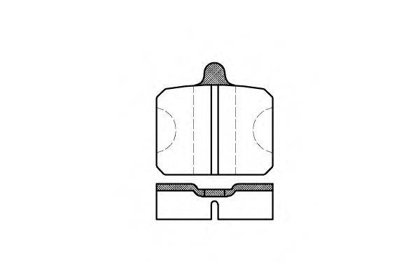 Комплект тормозных колодок, дисковый тормоз REMSA 20576