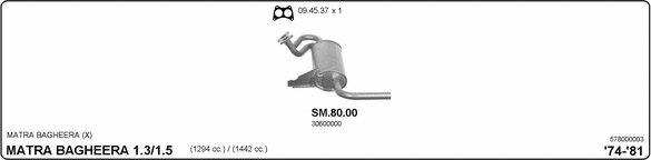 Система выпуска ОГ IMASAF 578000003
