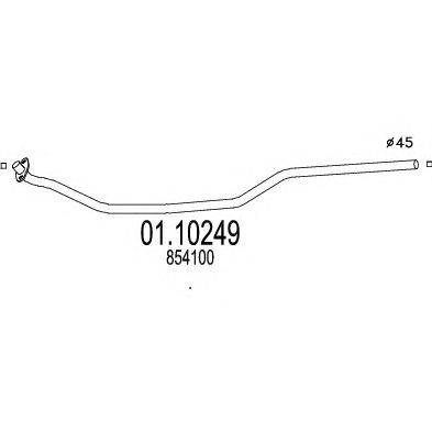 Труба выхлопного газа MTS 01.10249