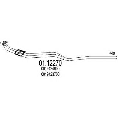 Труба выхлопного газа FONOS 1219